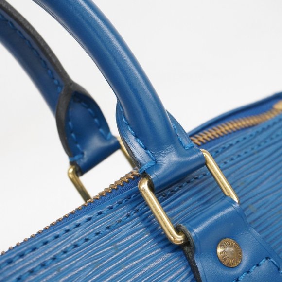 Louis Vuitton Epi Speedy 25 Handbag M43015 Toledo Blue for Women - Picture 15 of 16